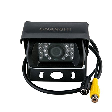 Truck Lorry Pickup Bus Vehicle Caravans Backup Reversing Rear View Camera with IR Cut LED Night Vision DC 9V - 35V Wide Voltage