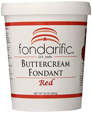 Fondarific Buttercream Red Fondant, 2-Pounds
