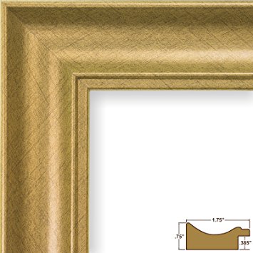 Craig Frames 22605842 24 by 36-Inch Picture Frame, Smooth Wrap Finish, 1.75-Inch Wide, Gold and Black