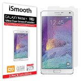 Samsung Galaxy Note 4 Screen Protector Made with Ultra Clear PET Plastic Gives You Protection From Scratches For the Glass Screen on Your Phone 3-pack
