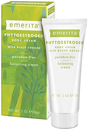 Emerita Phytoestrogen Body Cream With Black Cohosh, 2-Ounce Tube