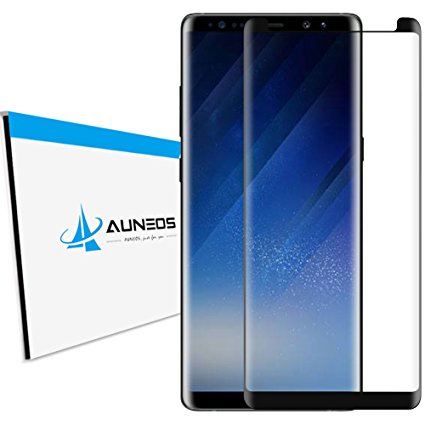 Galaxy Note 8 Screen Protector, AUNEOS Note 8 Tempered Glass Screen Protector [Case Friendly] Full Coverage Glass Screen Protector for Samsung Galaxy Note 8 (Black)