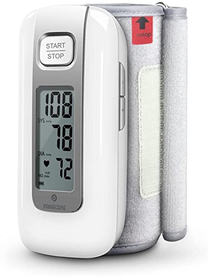 Panacare Blood Pressure Monitor All in One, Automatic Upper Arm Blood Pressure Monitor Built-in Battery/One Piece/Arrhythmia/9-14" Wide Cuff, Wireless Portable Digital BP Machine for Home/Travel Use