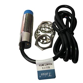 Taiss 1pcs LJC18A3-H-Z/BX 1-10mm Sensor Switch Capacitance Proximity Sensor Switch NPN NO（Normally Open） DC 6-36V 300mA M18 3-Wire
