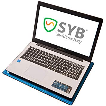 SYB Laptop Pad, EMF Radiation Protection Shield & Heat Blocker for Laptops up to 17", Ultra Marine