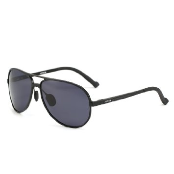 Soxick® Matte Metal Frame Polarized Lens Square Round Aviator Wayfarer Sunglasses