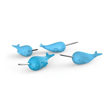 Fred PUSHFINS Narwhal Pushpins, Set of 20