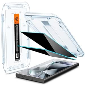 Spigen EZ Fit Privacy Tempered Glass Screen Protector Guard for Samsung Galaxy S24 Ultra - 2 Pack