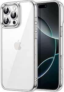 JETech Case for iPhone 16 Pro Max 6.9-Inch, Non-Yellowing Shockproof Phone Bumper Cover, Anti-Scratch Clear Back (Clear)