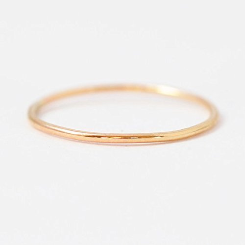 Gold Knuckle Ring: Solid 10K Yellow Midi Ring