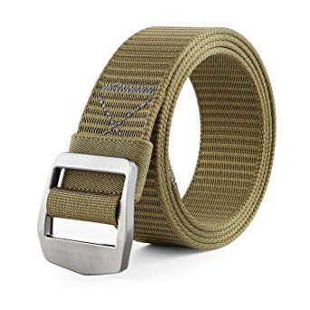 JASGOOD Mens Tactical Heavy Duty Reinforced Nylon Belt Military Webbing Flexible Outdoor