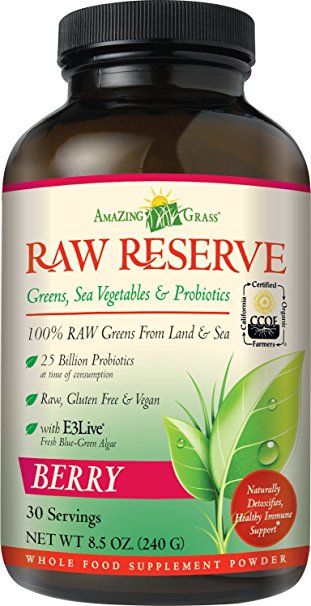 Amazing Grass Raw Reserve Berry, 30 Servings, 8.5 Ounces