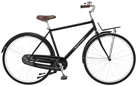 Schwinn Men's Scenic 700c Dutch Bicycle, Black, 18-Inch Frame