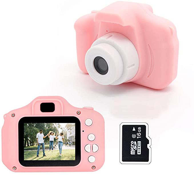 Kids Digital Camera,MERLINAE Mini Video with 2.0 inch Screen for Children Birthday Gift,Children Toy Action Toddler Recorder 1080P for Boys Girls Age 3-12 Education Pink