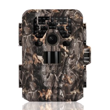TEC.BEAN 12MP 1080P HD Game & Trail Hunting Camera No Glow Infrared Scouting Camera Night Vision up to 75ft with 36pcs 940nm IR LEDs and Waterproof IP66