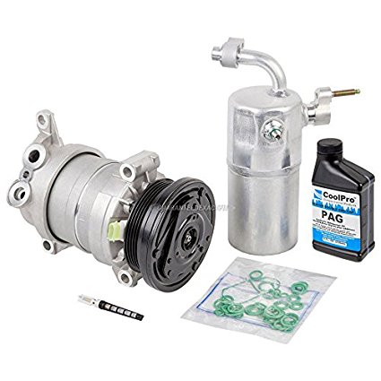 New AC Compressor & Clutch With Complete A/C Repair Kit For Chevy Silverado GMC - BuyAutoParts 60-80142RK New