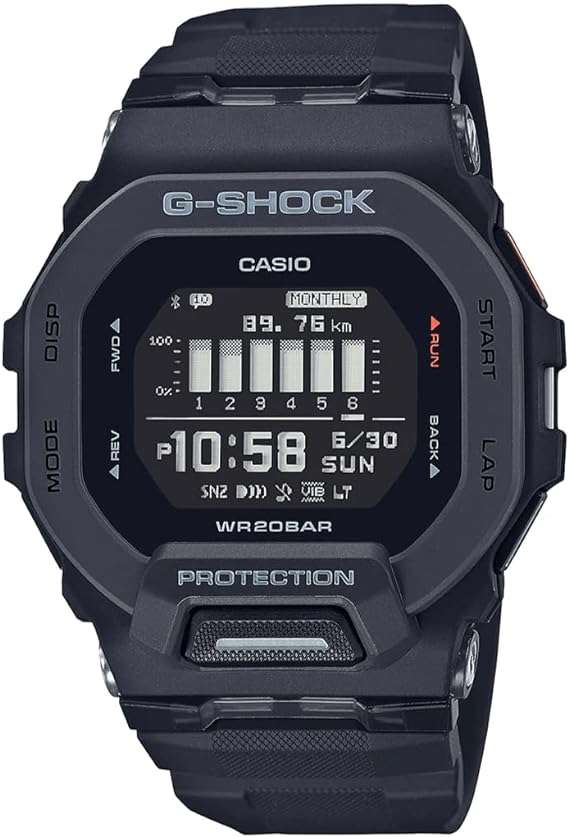 Casio Men's Digital Quartz Watch with Plastic Strap GBD-200-1ER