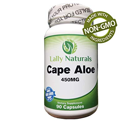 Cape Aloe 450 mg – Detox - Cape Ferox Capsules – Natural Laxative – Non-GMO – African Cape Aloe Pills - Natural Relief from Constipation – Aloe Ferox Whole Leaf Capsules (90 Capsules)