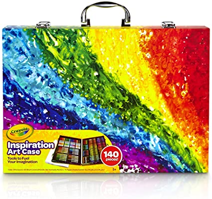 Crayola Inspiration Art Case (140 Pieces) with Crayons, Art Tools, Colored Pencils, Washable Markers, Paper and Portable Storage