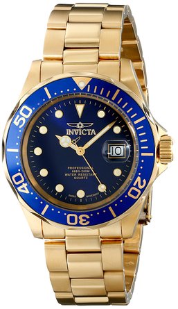 Invicta Men's 17058 Pro Diver 18k Gold Ion-Plated Stainless Steel Watch