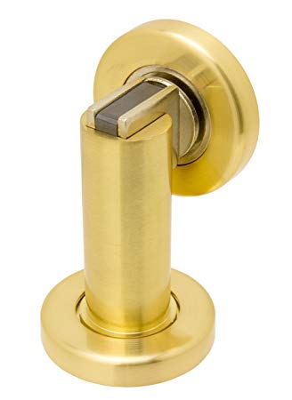 FPL Modern Door Stop / Holder and Magnetic Catch - Satin Brass