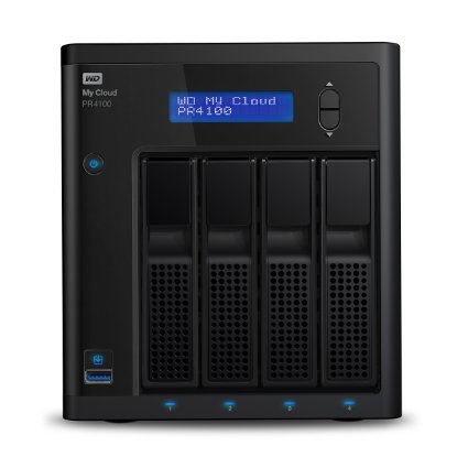 WD Diskless My Cloud Pro Series PR4100 Network Attached Storage - NAS - WDBNFA0000NBK-NESN