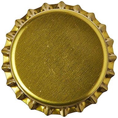 Home Brew Ohio PI-0V33-JSZX Gold Crown Bottle Caps (Pack of 144)