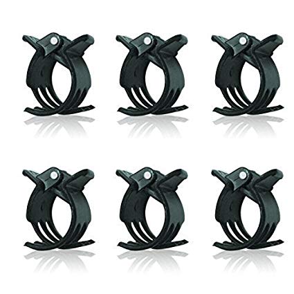 KINGLAKE Orchid Clips,100 Pcs Large Size Garden Plant Flower Support Clips for Supporting Stems,Vines,Dark Green