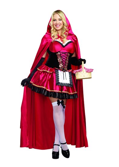 Dreamgirl Women's Plus-Size Little Red Riding Hood Costume
