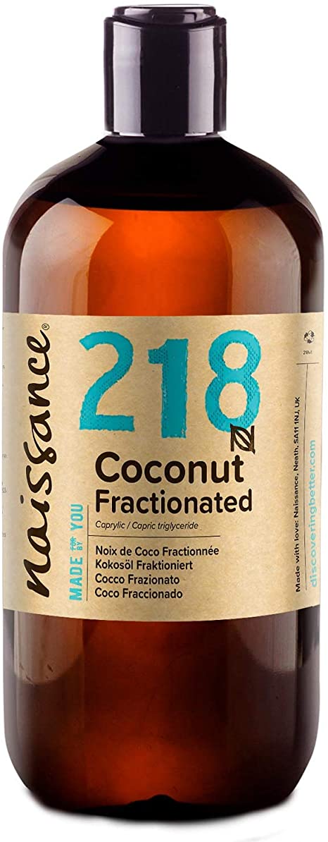 Naissance Fractionated Coconut (no.218) 500ml - Pure, Natural, Cruelty Free, Vegan
