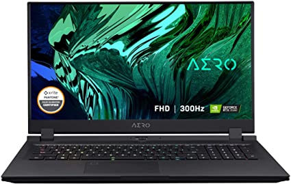 GIGABYTE AERO 17 KC - 17.3" 300Hz FHD IPS - Intel Core i7-10870H - NVIDIA GeForce RTX 3060 6GB GDDR6 - 16GB RAM - 1TB SSD - Windows 10 Home - Creator & Gaming Laptop(AERO 17 KC-8US6150SH)