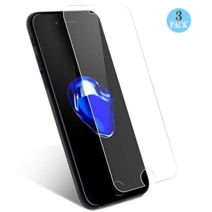 Screen Protector Compatible for iPhone 8,7,6,3-Pack,Case Friendly,2.5D Edge,Anti-Scratch,4.7-Inch (iPhone 8/7/6s/6Plus)