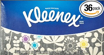 Kleenex Everyday Facial Tissues Low Count Flat 85 ct Pack of 36