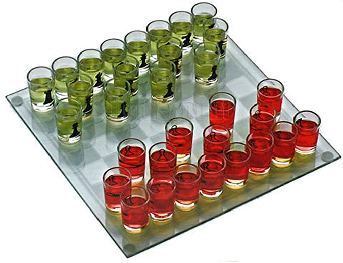 Drinking Shot Glass Chess Set