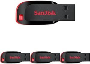 SanDisk 16GB 4-Pack Cruzer Blade USB 2.0 Flash Drive (4X16GB) - ‎SDCZ50-016G-B35