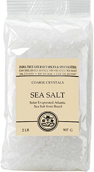 India Tree Brazilian Coarse Sea Salt, 2 lb.