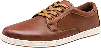 JOUSEN Men's Causal Shoes Leather Fashion Sneakers Oxford Shoes for Men