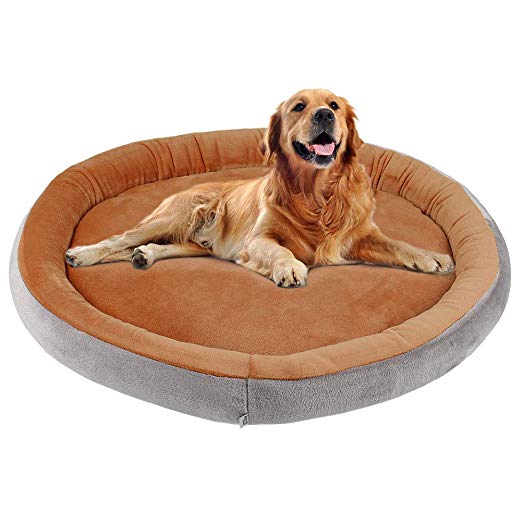 JoicyCo Dog Bed Large Orthopedic Bed for Dogs and Cats Round Cushion Sofa Pillow Washable Nonslip with Removable Cover,L