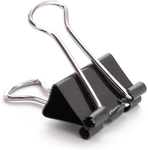 Binder Clips, Micro 1/2-Inch Width, 1/5-Inch Paper Holding Capacity, Black and Silver Steel, 100-Count (Limited Edition)