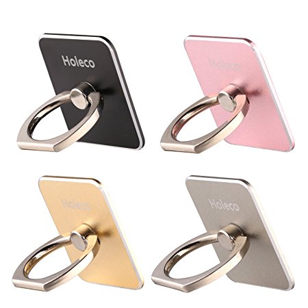 4Pcs Phone Grip Ring 360°Rotation Easy to Clear for All Tablet Universal Rotation by Holeco