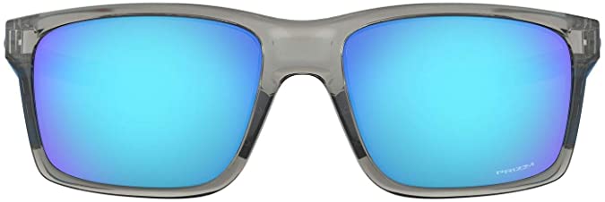 Oakley Men's Mainlink OO9264-01 Rectangular Sunglasses, Matte Black w/Grey, 57 mm