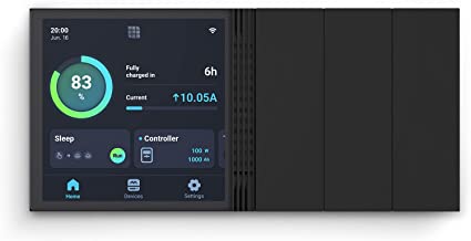 Renogy Smart Marine & RV Energy Monitor with 4" Touch Screen, Panels and System Energy Monitoring, for Off-Grid Power& Solar System, RV & Van, Works with Renogy Energy Devices, Wi-Fi Version.