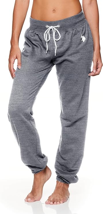 U.S. Polo Assn. Womens Sweatpants, French Terry Sweat Pants, Breathable and Comfortable Joggers for Women