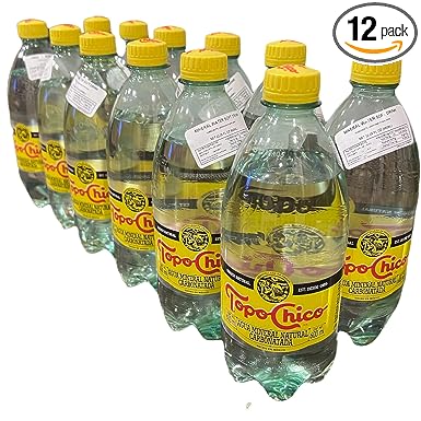 Topochico Mineral Drinking Water, 20 Oz. Plastic Bottles, (Pack of 12) - Visit Rancho Mix store