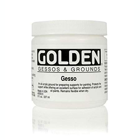 Golden Acrylic Gesso - 8 oz Jar