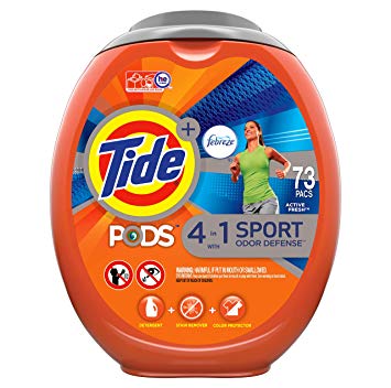 Tide PODS Plus Febreze 4 in 1 with AVEC Sport odor defense, 73 Count (Pack of 1)