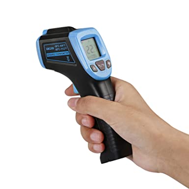 GoolRC Infrared Thermometer, Non-Contact Digital Laser Temperature Gun -58°F to 1112°F (-50°C to 600°C) with LCD Display,Blue