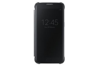 Samsung Galaxy S7 Case S-View Clear Flip Cover - Black