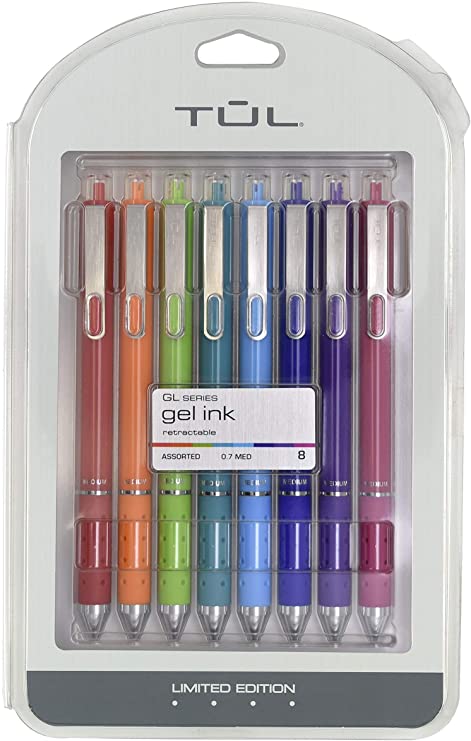 TuL Limited Edition Candy Brights Rollerball Gel Pens with Archival Grade Ink - 8 Pack