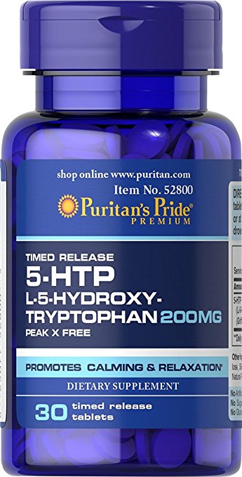 Puritan's Pride 5-HTP 200 mg (Griffonia Simplicifolia)-30 Tablets